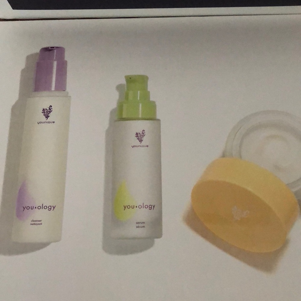 Younique daily moisturizer , serum and cleanser